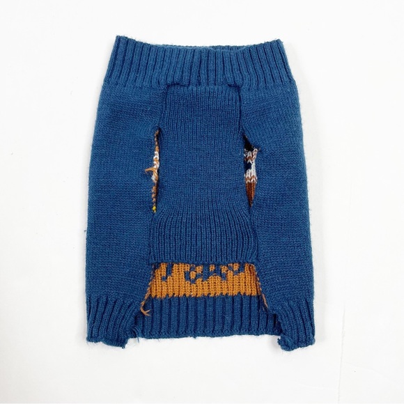 7”x10” Knit Let’s Get Toasted Small Dog Sweater - Picture 3 of 4